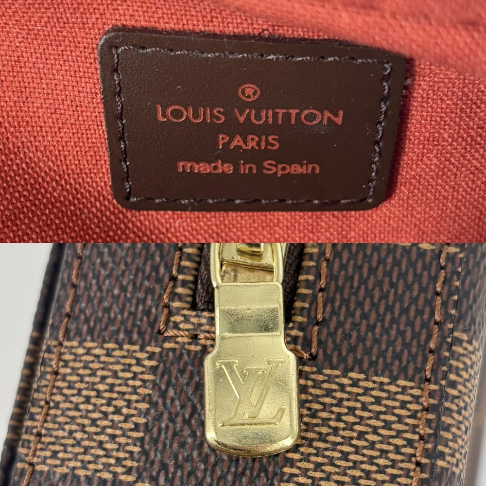 【開店SALE】 LOUIS VUITTON ルイヴィトン ボディバッグ ジェロニモス ウエストポーチ Geronimos　 N51994 ダミエキャンバス ブラウン 茶 ゴールド金具 メンズ【中古品】
