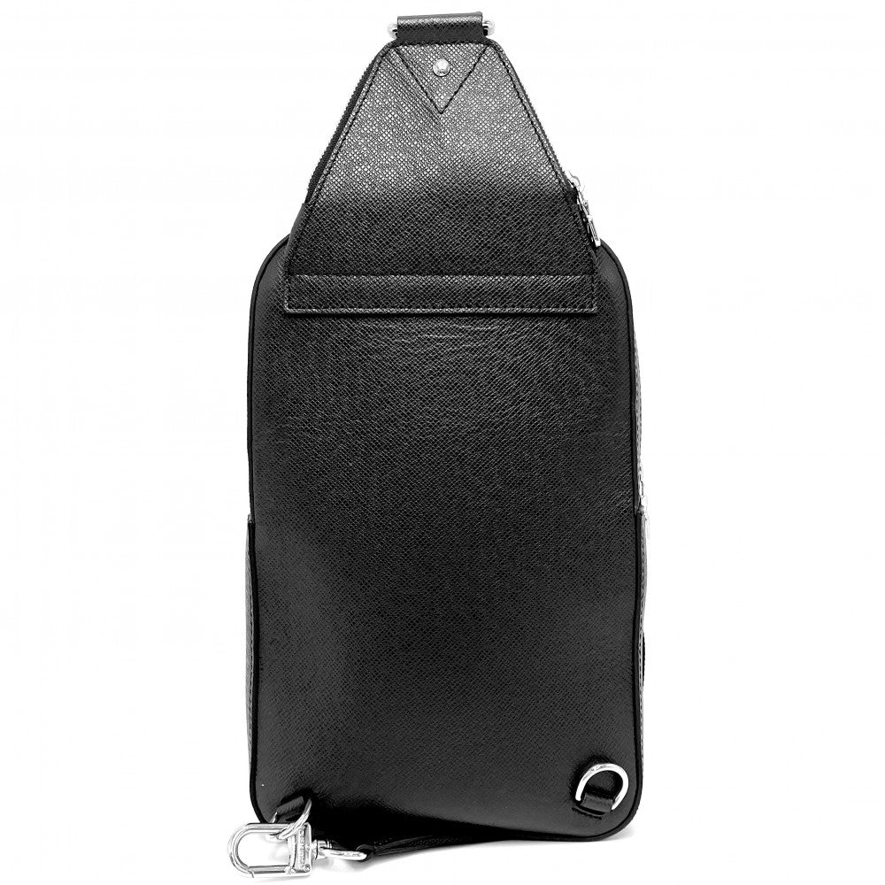 LOUIS VUITTON ルイヴィトン ボディバッグ タイガ アヴェニュー スリングバッグ クロスボディバッグ M30863 ブラック 黒 シルバー金具 メンズ【中古品】