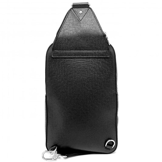 LOUIS VUITTON ルイヴィトン ボディバッグ タイガ アヴェニュー スリングバッグ クロスボディバッグ M30863 ブラック 黒 シルバー金具 メンズ【中古品】
