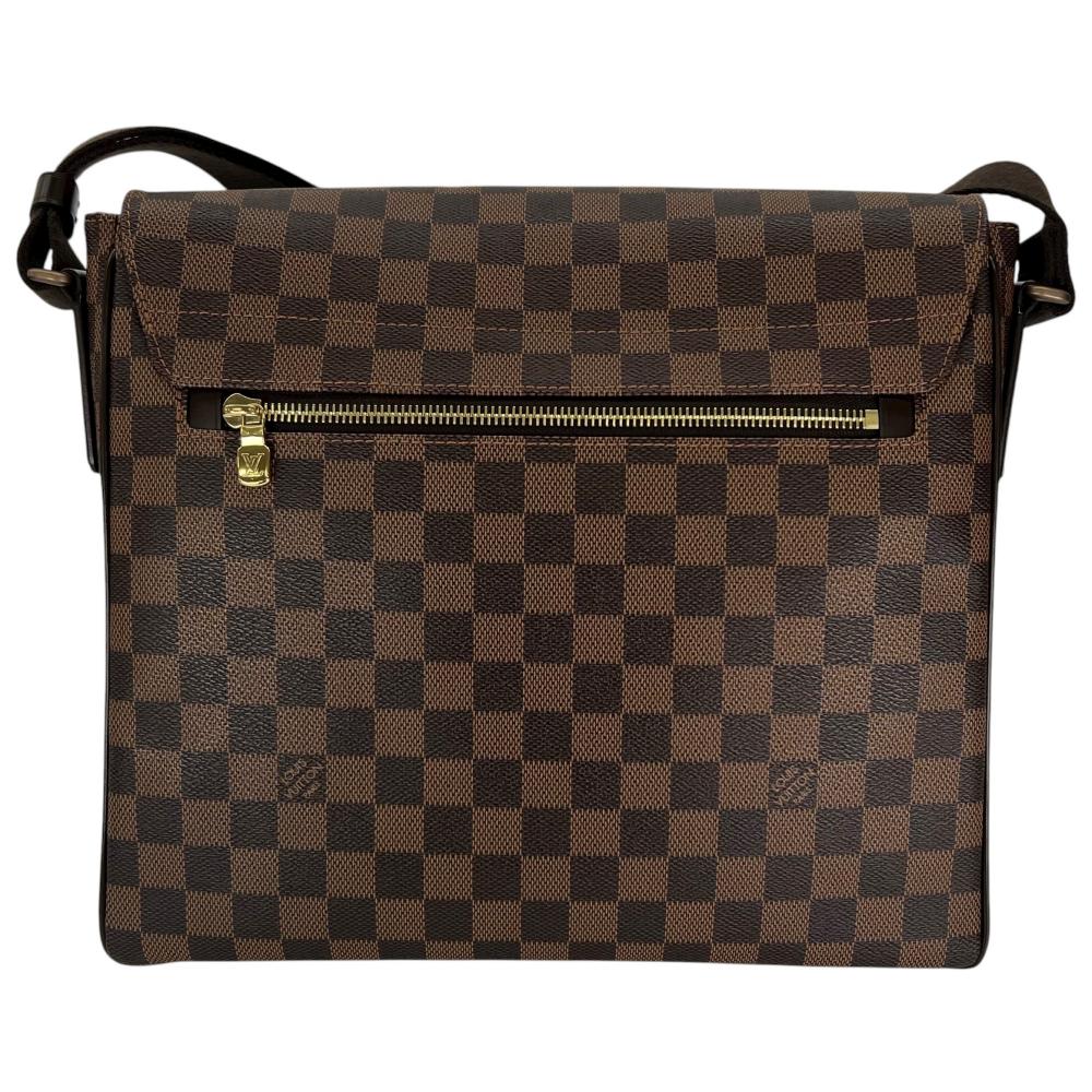 LOUIS VUITTON ルイヴィトン ショルダーバッグ ダミエ ディストリクトMM N41212 ブラウン 茶 ゴールド金具 ユニセックス【中古品】
