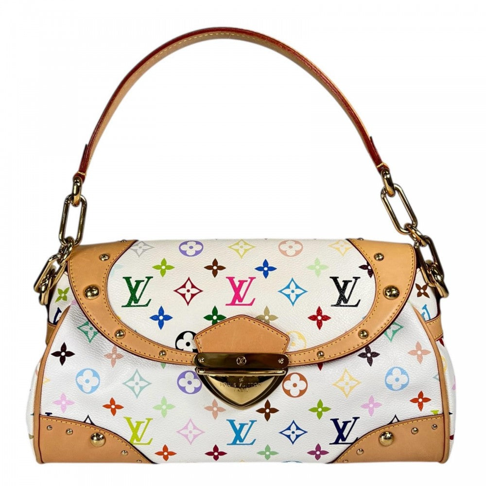 LOUIS VUITTON ルイヴィトン ショルダーバッグ ビバリーMM M40203 コーティングキャンバス マルチカラー ゴールド金具 レディース【中古品】