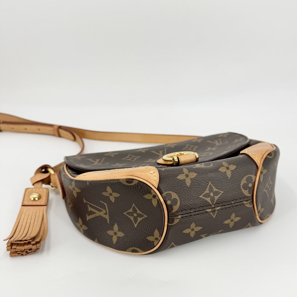 LOUIS VUITTON ルイヴィトン ショルダーバッグ モノグラム サンクルー M41481 ブラウン 茶 ゴールド金具 レディース【中古品】