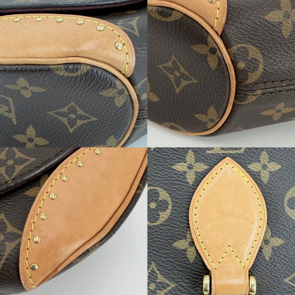 LOUIS VUITTON ルイヴィトン ショルダーバッグ モノグラム サンクルー M41481 ブラウン 茶 ゴールド金具 レディース【中古品】