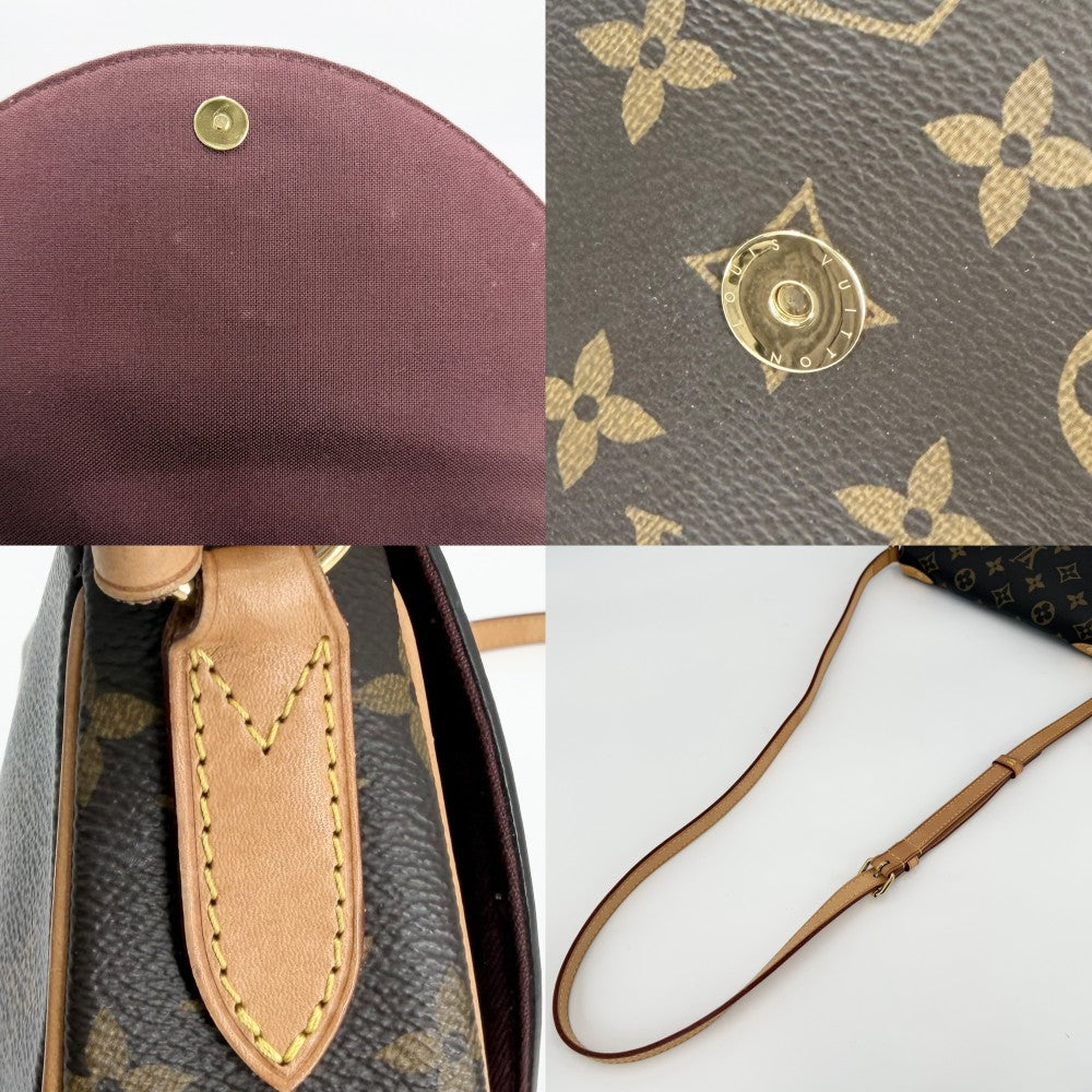 LOUIS VUITTON ルイヴィトン ショルダーバッグ モノグラム サンクルー M41481 ブラウン 茶 ゴールド金具 レディース【中古品】