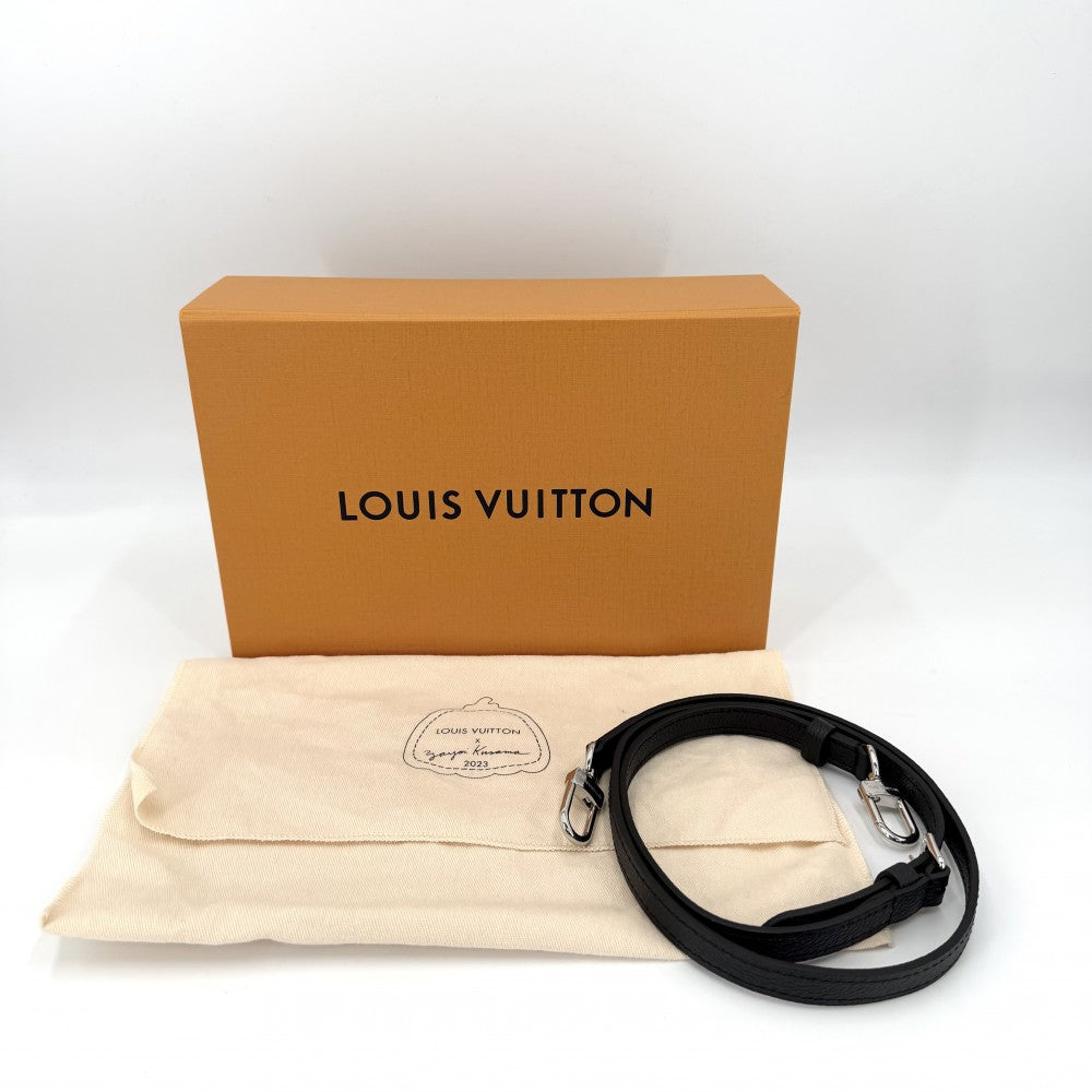 LOUIS VUITTON ルイヴィトン 2WAY 草間彌生 ナノスピーディ ミニハンドバッグ ショルダーバッグ M81910 モノグラムアンプラント ブラック 黒 ホワイト 白 シルバー金具 レディース【中古品】