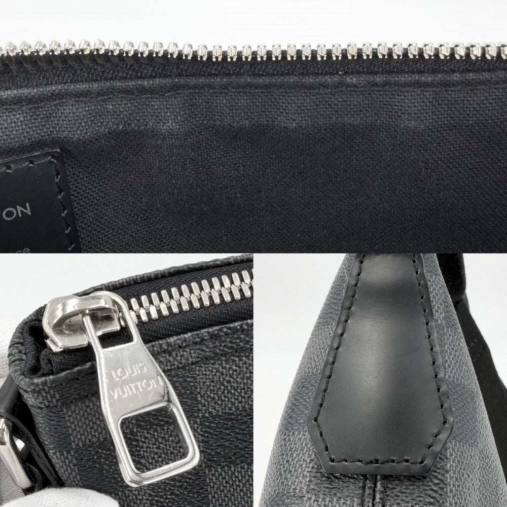 【開店SALE】 LOUIS VUITTON ルイヴィトン ショルダーバッグ ダミエグラフィット ミックPM N41211 ブラック 黒 シルバー金具 メンズ【中古品】