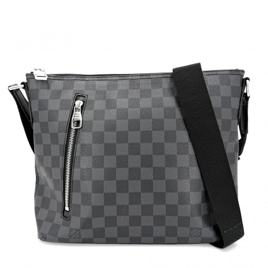 【開店SALE】 LOUIS VUITTON ルイヴィトン ショルダーバッグ ダミエグラフィット ミックPM N41211 ブラック 黒 シルバー金具 メンズ【中古品】