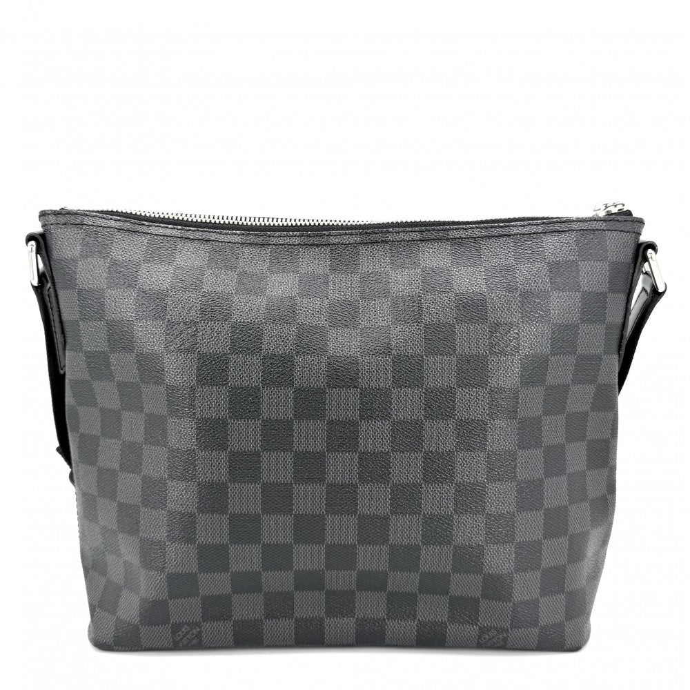 【開店SALE】 LOUIS VUITTON ルイヴィトン ショルダーバッグ ダミエグラフィット ミックPM N41211 ブラック 黒 シルバー金具 メンズ【中古品】