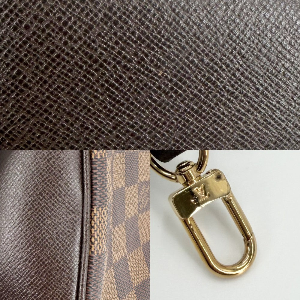 LOUIS VUITTON ルイヴィトン ハンドバッグ トゥルースメイクアップ アクセサリーポーチ 化粧ポーチ ミニバッグ N51982 ダミエキャンバス ブラウン 茶 ゴールド金具 レディース【中古品】