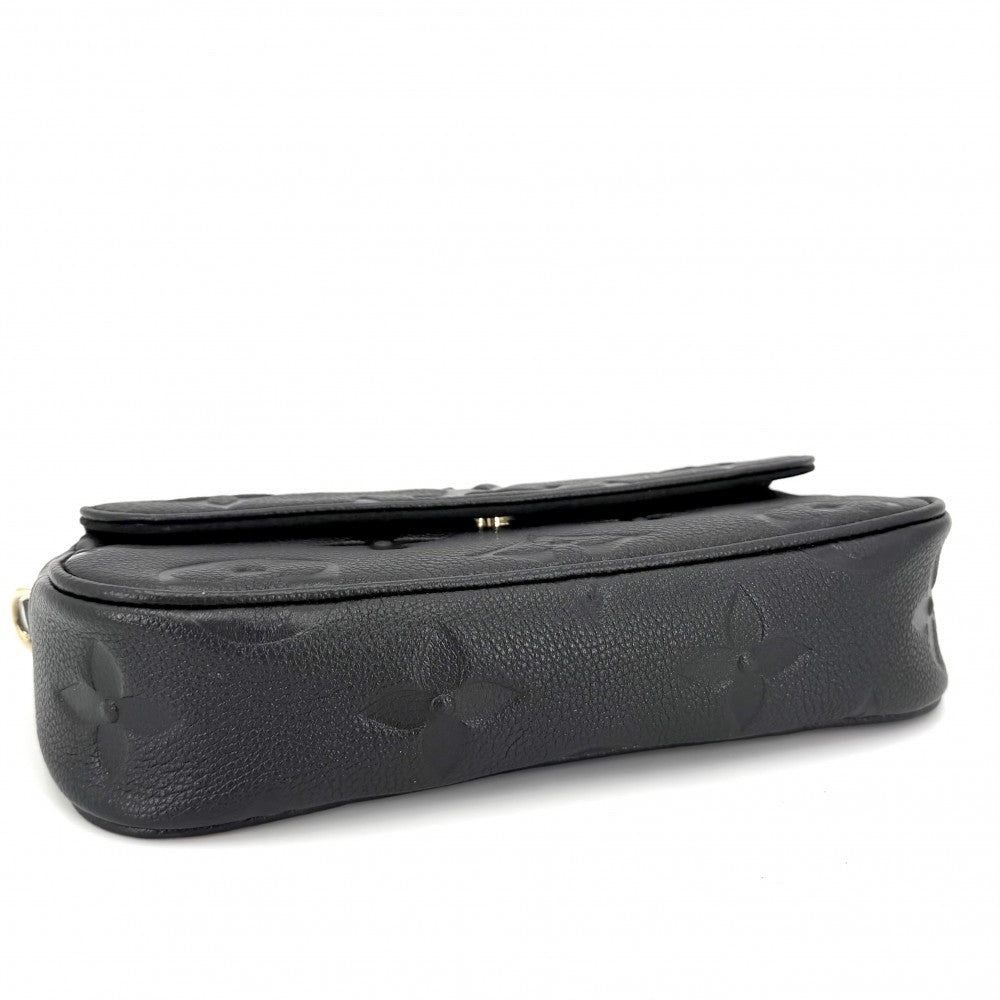 LOUIS VUITTON ルイヴィトン ショルダーバッグ モノグラムアンプラント ウォレット オン チェーン・アイビー 2WAY ブラック 黒 M82154 ノワール ゴールド金具 レディース【中古品】