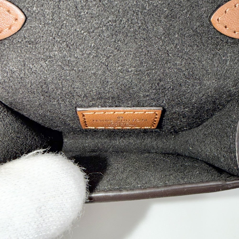 LOUIS VUITTON ルイヴィトン ショルダーバッグ マイクロ・ドーフィーヌ チェーンショルダー マイクロバッグ M80250 ブラウン 茶 ゴールド金具 レディース【中古品】