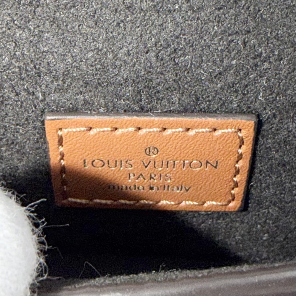 LOUIS VUITTON ルイヴィトン ショルダーバッグ マイクロ・ドーフィーヌ チェーンショルダー マイクロバッグ M80250 ブラウン 茶 ゴールド金具 レディース【中古品】