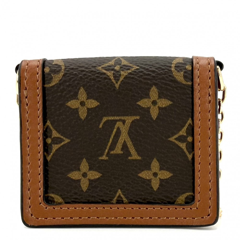 LOUIS VUITTON ルイヴィトン ショルダーバッグ マイクロ・ドーフィーヌ チェーンショルダー マイクロバッグ M80250 ブラウン 茶 ゴールド金具 レディース【中古品】