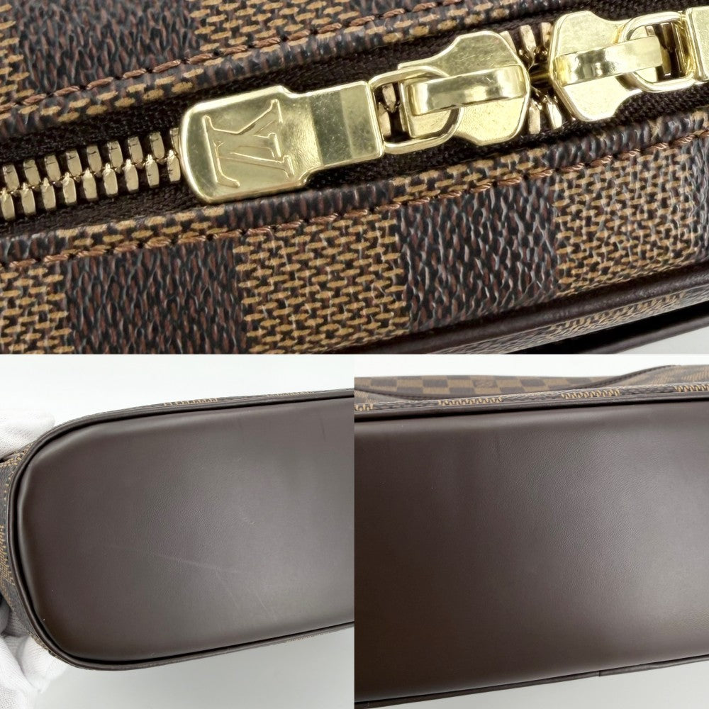 LOUIS VUITTON ルイヴィトン ショルダーバッグ ダミエ イパネマGM N51292 ブラウン 茶 ゴールド金具 レディース【中古品】