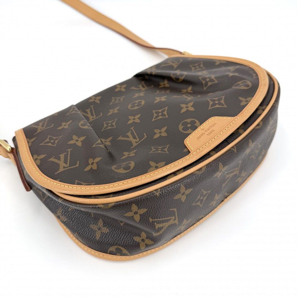 【開店SALE】 LOUIS VUITTON ルイヴィトン ショルダーバッグ モノグラム メニルモンタンPM かばん 鞄 M40474 ブラウン 茶 ゴールド金具 レディース【中古品】