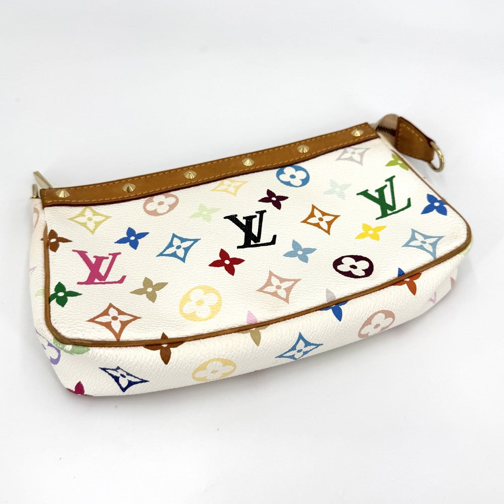【開店SALE】 LOUIS VUITTON ルイヴィトン ショルダーバッグ ポシェットアクセソワール M92649 モノグラムマルチカラー ホワイト 白 マルチカラー レディース【中古品】