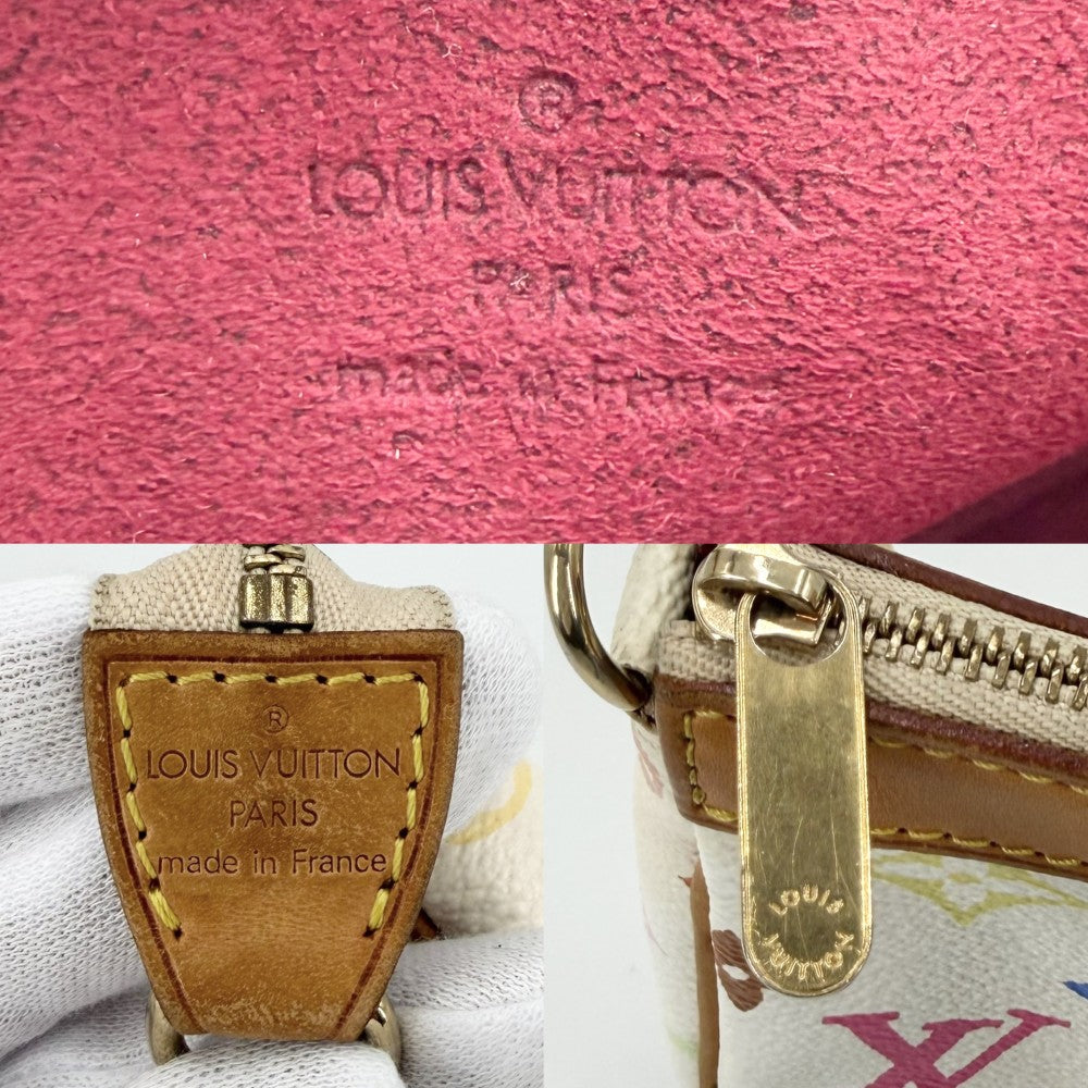 LOUIS VUITTON ルイヴィトン ショルダーバッグ ポシェットアクセソワール M92649 モノグラムマルチカラー ホワイト 白 マルチカラー レディース【中古品】