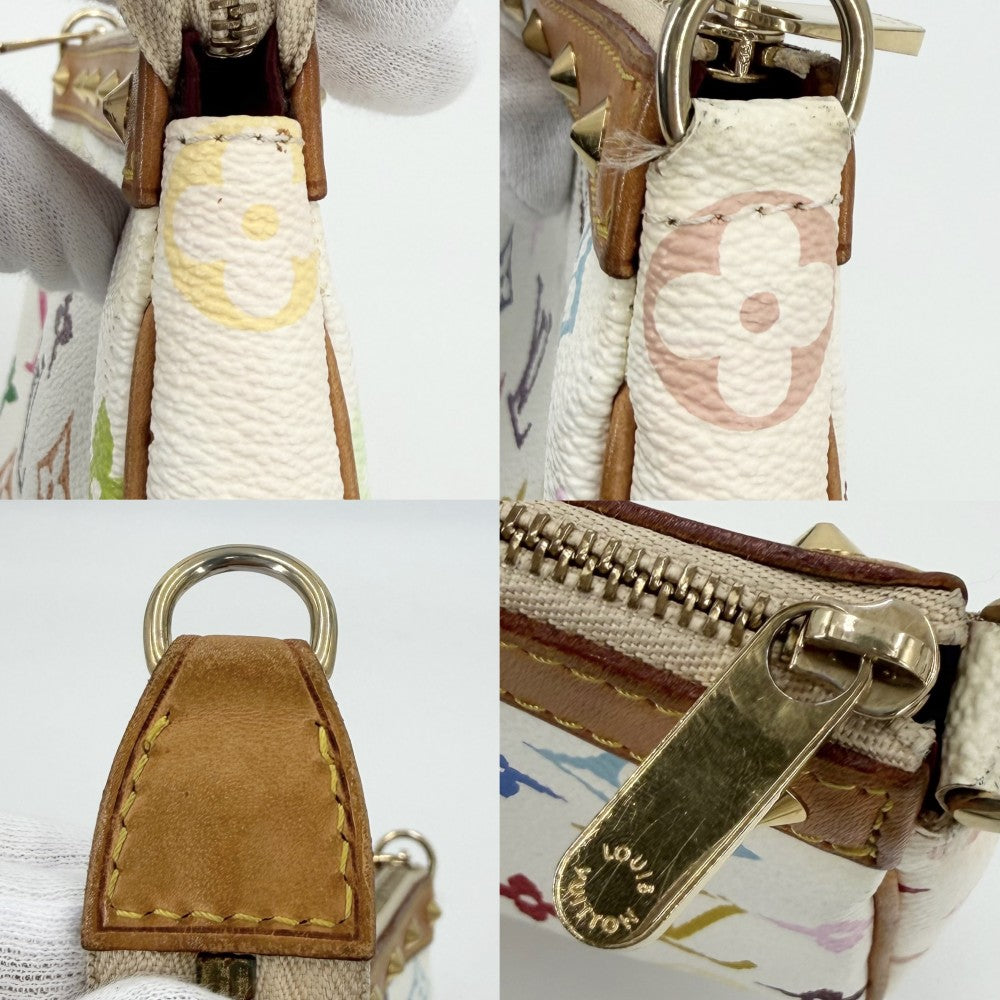 【開店SALE】 LOUIS VUITTON ルイヴィトン ショルダーバッグ ポシェットアクセソワール M92649 モノグラムマルチカラー ホワイト 白 マルチカラー レディース【中古品】