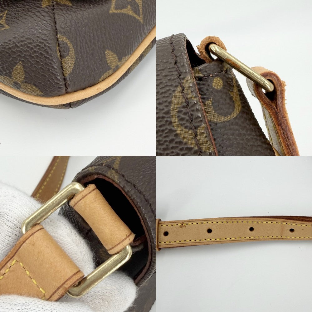 【開店SALE】 LOUIS VUITTON ルイヴィトン ショルダーバッグ ミュゼットタンゴ ショートストラップ M51257 モノグラムキャンバス ブラウン 茶 ゴールド金具 レディース【中古品】