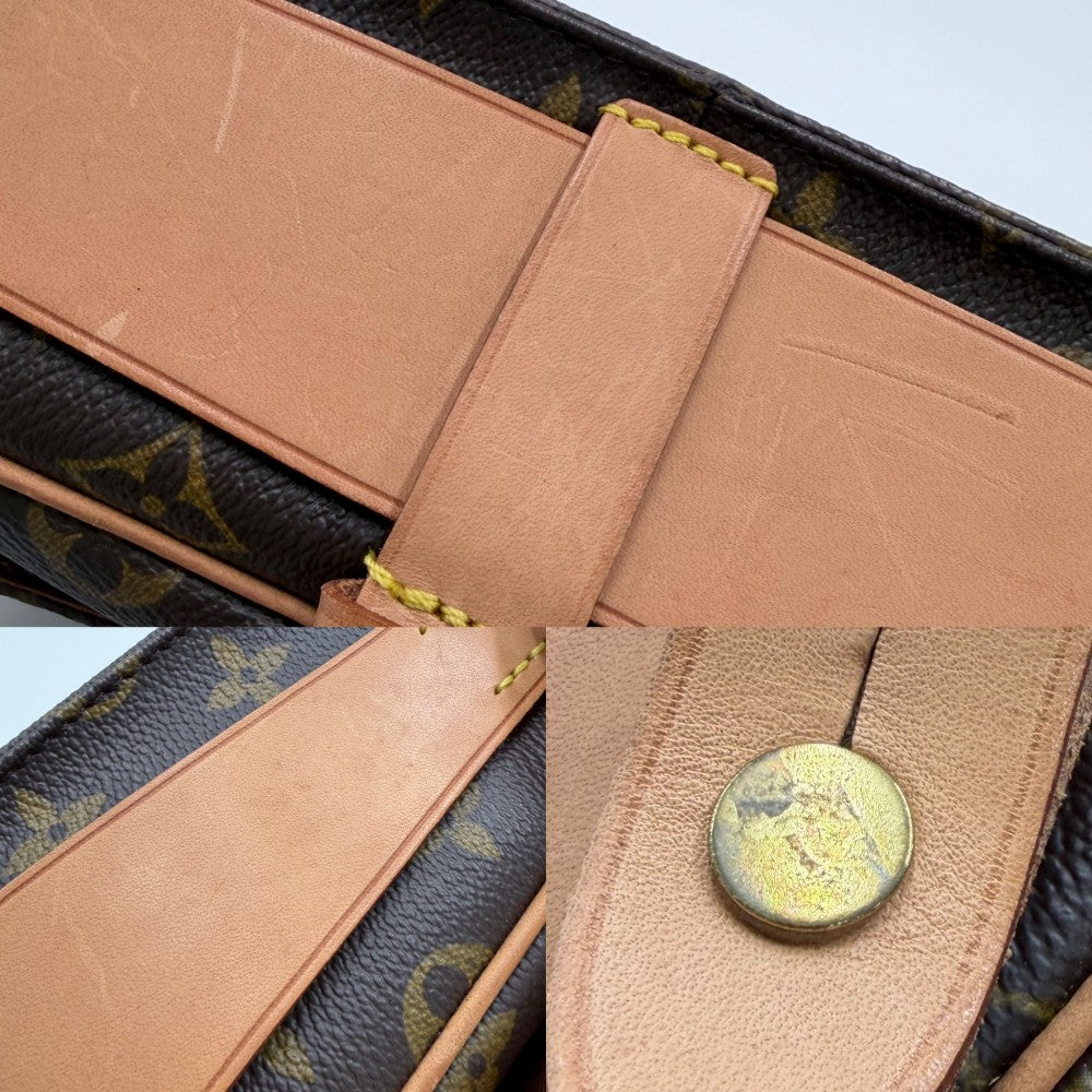 【開店SALE】 LOUIS VUITTON ルイヴィトン ショルダーバッグ モノグラム カルトシエールMM ブラウン 茶 M51253 ゴールド金具 レディース【中古品】