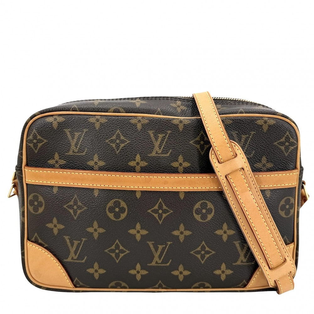 LOUIS VUITTON ルイヴィトン ショルダーバッグ モノグラム トロカデロ27 M51274 ブラウン 茶 ゴールド金具 レディース【中古品】