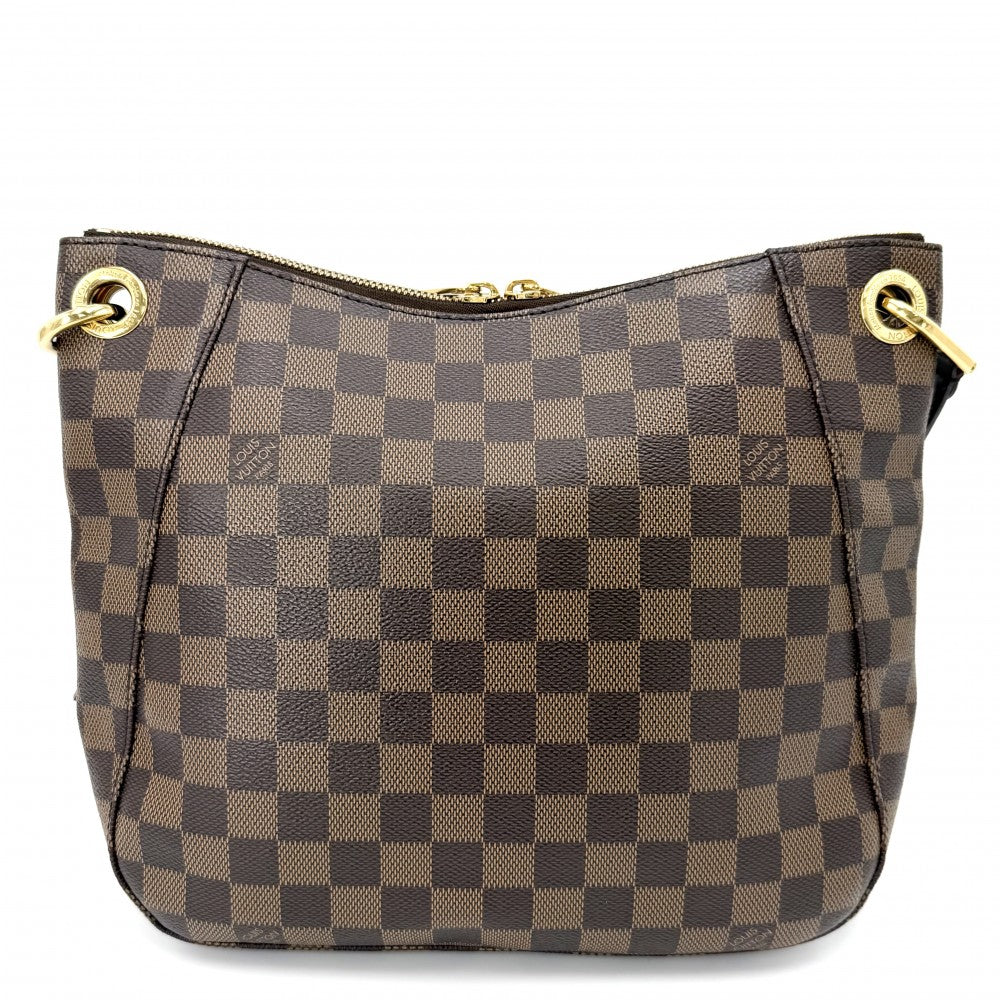 LOUIS VUITTON ルイヴィトン ショルダーバッグ ダミエ サウスバンク タッセル N42230 ブラウン 茶 ゴールド金具 レディース【中古品】