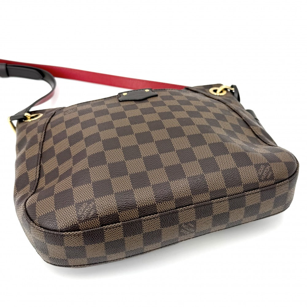 LOUIS VUITTON ルイヴィトン ショルダーバッグ ダミエ サウスバンク タッセル N42230 ブラウン 茶 ゴールド金具 レディース【中古品】