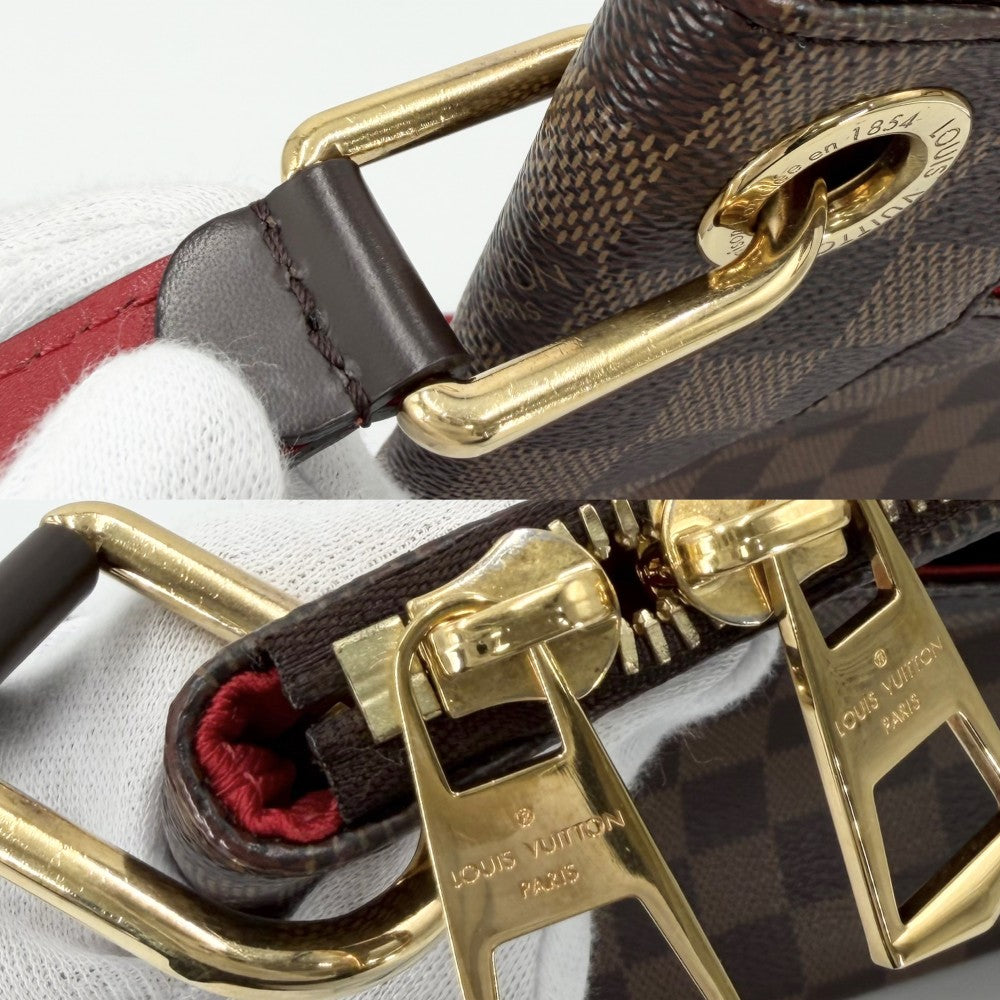 LOUIS VUITTON ルイヴィトン ショルダーバッグ ダミエ サウスバンク タッセル N42230 ブラウン 茶 ゴールド金具 レディース【中古品】