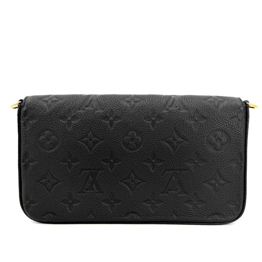 LOUIS VUITTON ルイヴィトン ショルダーバッグ モノグラムアンプラント ポシェットフェリシー チェーンウォレット ブラック 黒 M64064 ノワール ゴールド金具 レディース【中古品】
