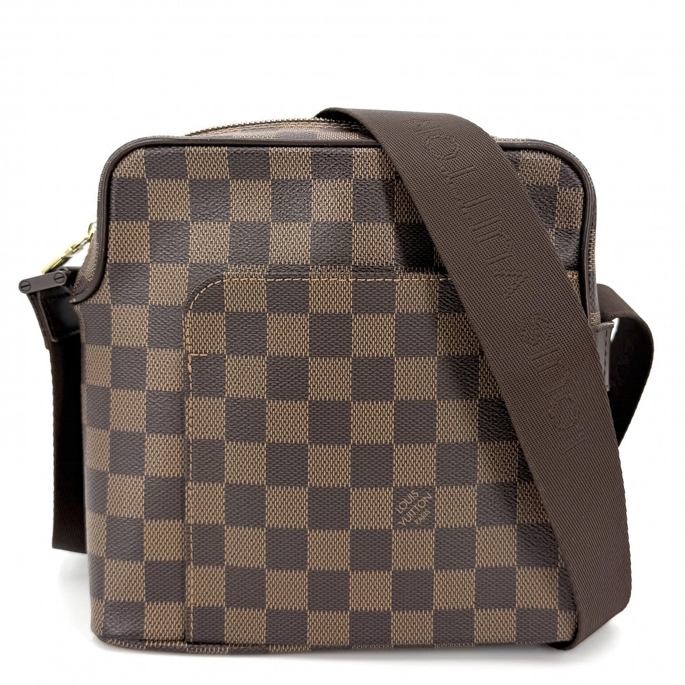 LOUIS VUITTON ルイヴィトン ショルダーバッグ オラフPM N41442 ダミエキャンバス ブラウン 茶 ゴールド金具 レディース【中古品】