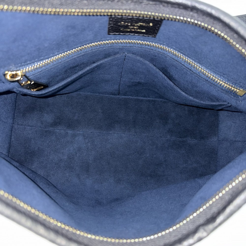 LOUIS VUITTON ルイヴィトン ショルダーバッグ キャリーオールジップ NM PM ハンドバッグ 2WAY M46288 モノグラムアンプラント ブラック 黒 ゴールド金具 レディース【中古品】