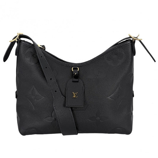 LOUIS VUITTON ルイヴィトン ショルダーバッグ キャリーオールジップ NM PM ハンドバッグ 2WAY M46288 モノグラムアンプラント ブラック 黒 ゴールド金具 レディース【中古品】
