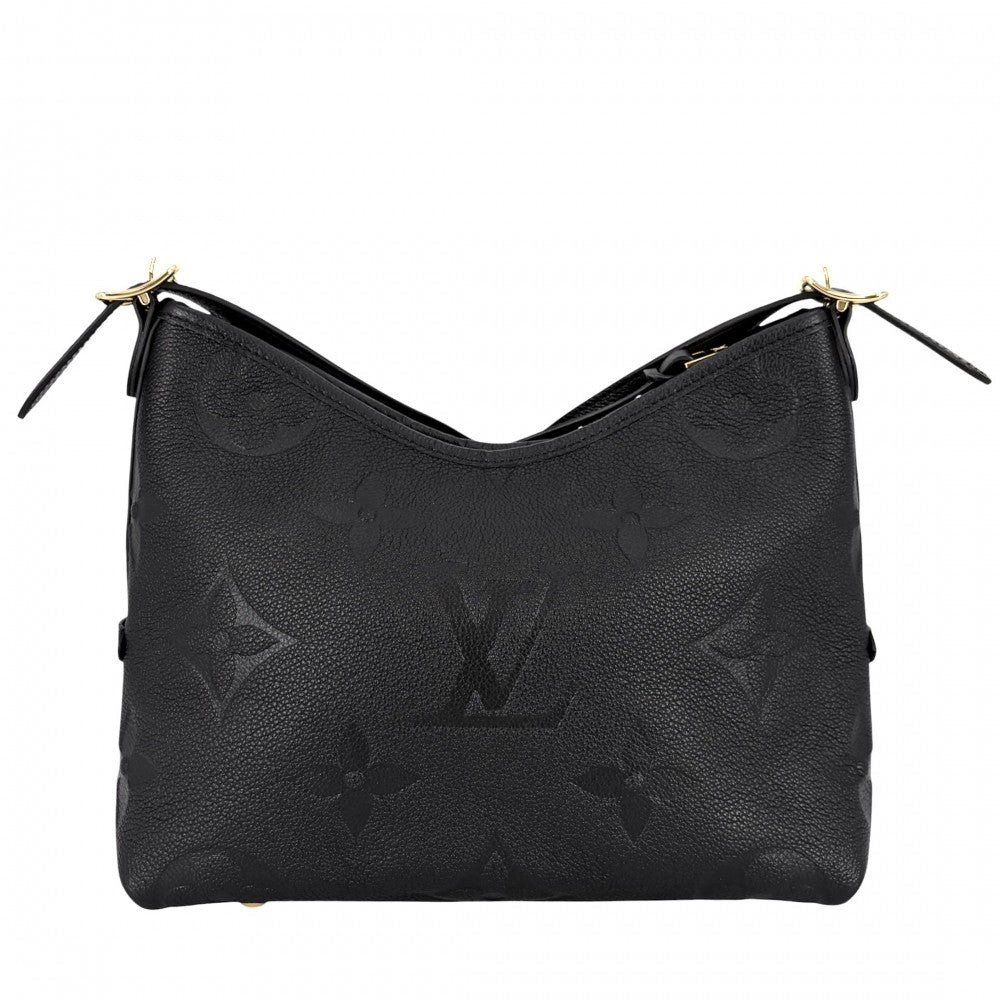 LOUIS VUITTON ルイヴィトン ショルダーバッグ キャリーオールジップ NM PM ハンドバッグ 2WAY M46288 モノグラムアンプラント ブラック 黒 ゴールド金具 レディース【中古品】