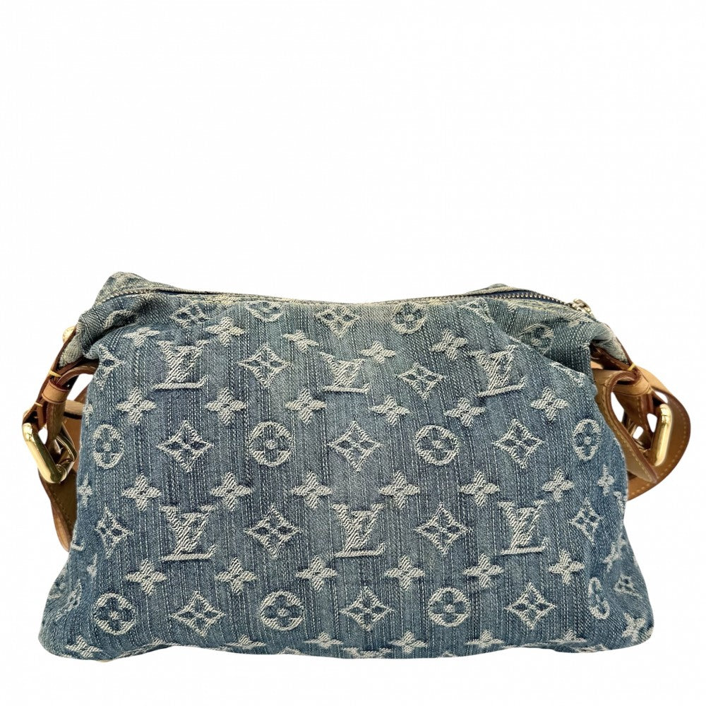 LOUIS VUITTON ルイヴィトン ショルダーバッグ モノグラムデニム バギーPM M95049 ブルー 青 ゴールド金具 レディース【中古品】