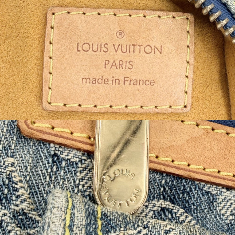 LOUIS VUITTON ルイヴィトン ショルダーバッグ モノグラムデニム バギーPM M95049 ブルー 青 ゴールド金具 レディース【中古品】