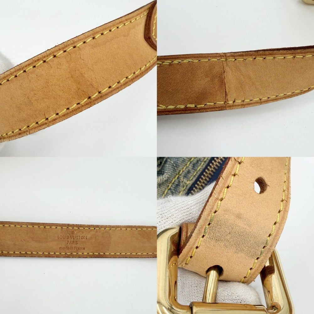 LOUIS VUITTON ルイヴィトン ショルダーバッグ モノグラムデニム バギーPM M95049 ブルー 青 ゴールド金具 レディース【中古品】