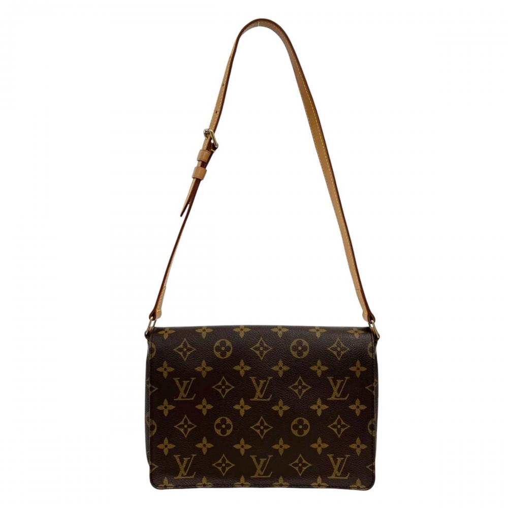 LOUIS VUITTON ルイヴィトン ショルダーバッグ ミュゼット・タンゴ M51388 モノグラムキャンバス ブラウン 茶 ゴールド金具 レディース【中古品】