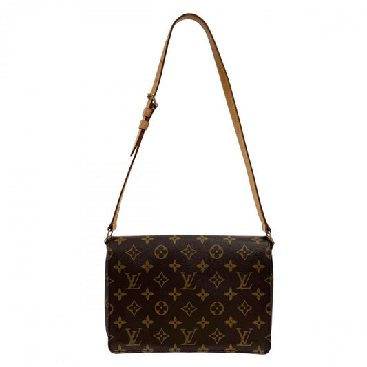 LOUIS VUITTON ルイヴィトン ショルダーバッグ ミュゼット・タンゴ M51388 モノグラムキャンバス ブラウン 茶 ゴールド金具 レディース【中古品】