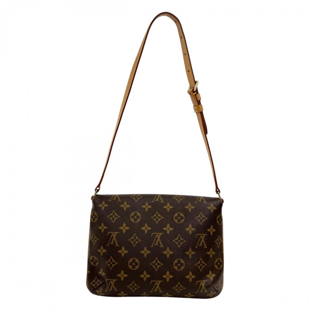 LOUIS VUITTON ルイヴィトン ショルダーバッグ ミュゼット・タンゴ M51388 モノグラムキャンバス ブラウン 茶 ゴールド金具 レディース【中古品】