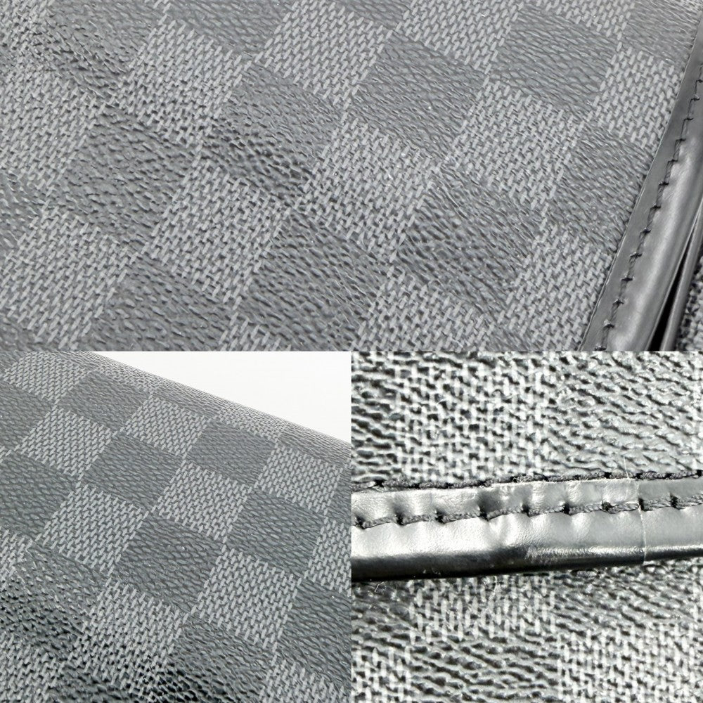 LOUIS VUITTON ルイヴィトン ポーチ ダミエグラフィット トゥルース･サスペンダブル トラベルポーチ N41419 ブラック 黒 シルバー金具 メンズ【中古品】