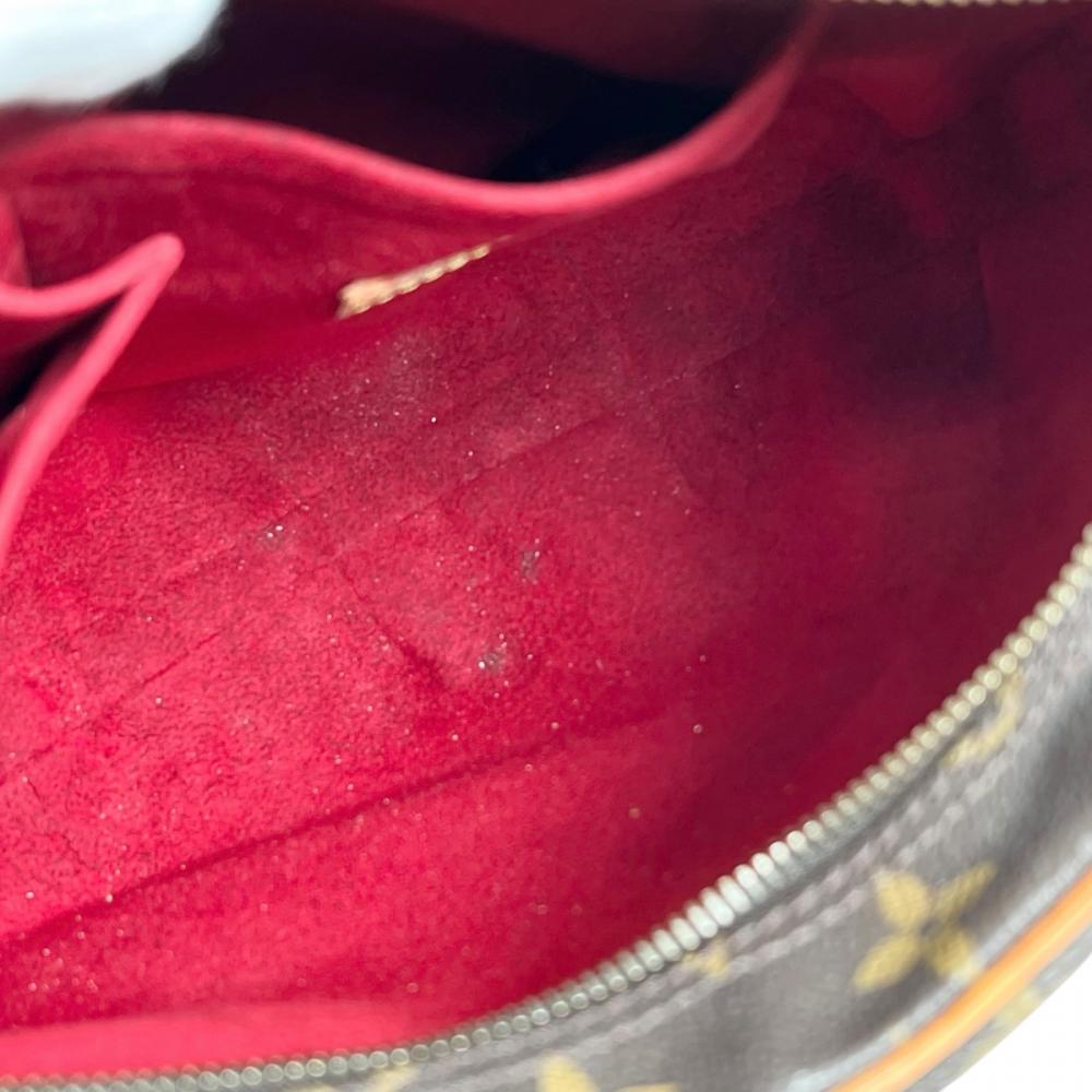 LOUIS VUITTON ルイヴィトン ショルダーバッグ クロワッサンMM ワンショルダー M51512 モノグラムキャンバス ブラウン 茶 ゴールド金具 レディース【中古品】