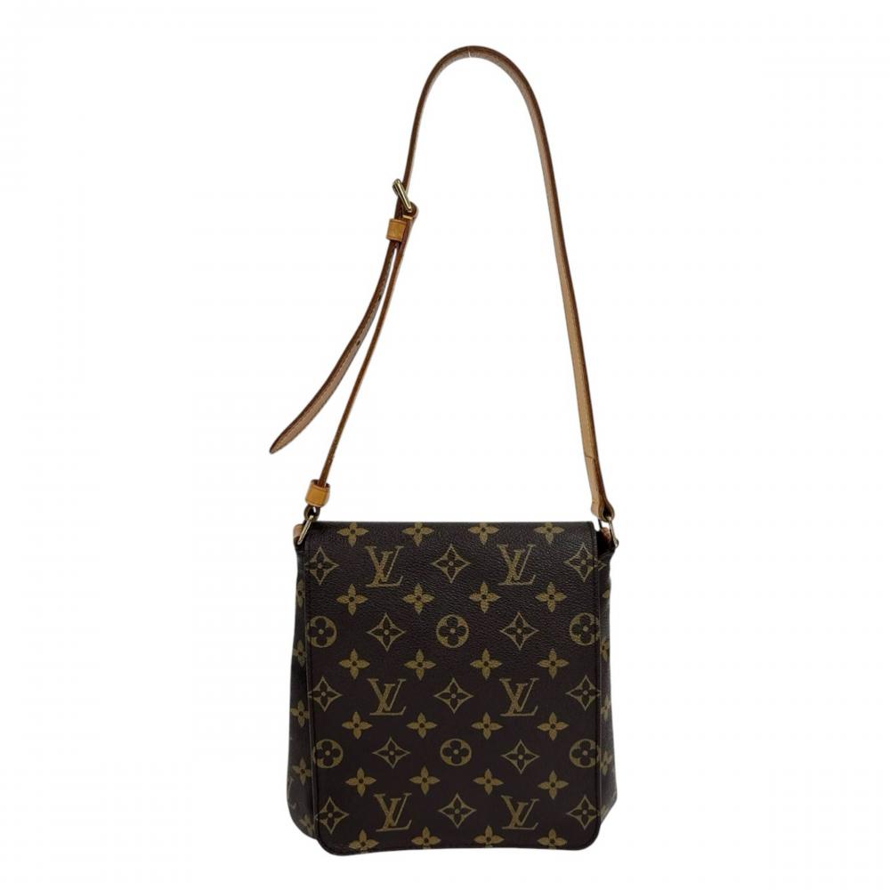 LOUIS VUITTON ルイヴィトン ショルダーバッグ ミュゼット・サルサ ショート M51258 モノグラムキャンバス ブラウン 茶 ゴールド金具 レディース【中古品】