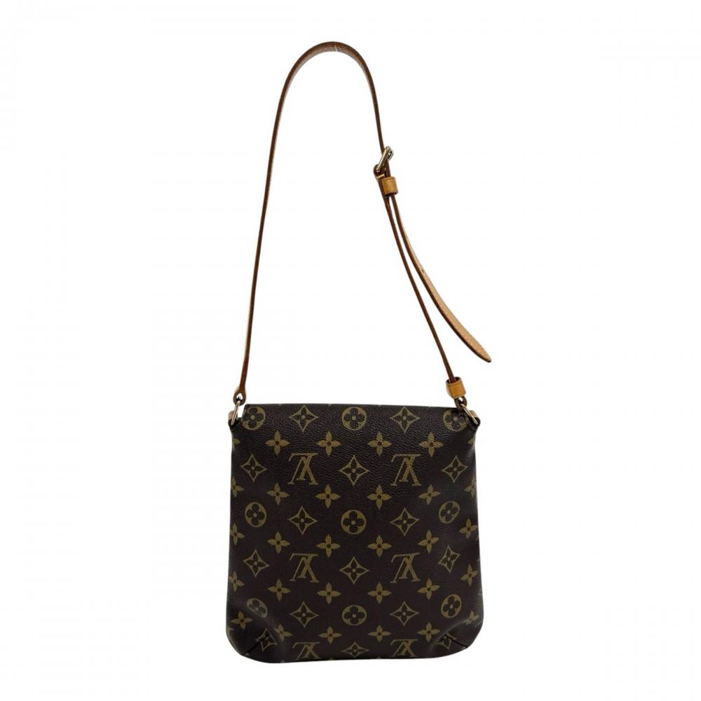 LOUIS VUITTON ルイヴィトン ショルダーバッグ ミュゼット・サルサ ショート M51258 モノグラムキャンバス ブラウン 茶 ゴールド金具 レディース【中古品】