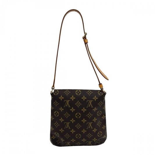 LOUIS VUITTON ルイヴィトン ショルダーバッグ ミュゼット・サルサ ショート M51258 モノグラムキャンバス ブラウン 茶 ゴールド金具 レディース【中古品】