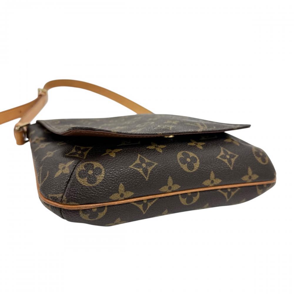 LOUIS VUITTON ルイヴィトン ショルダーバッグ ミュゼット・サルサ ショート M51258 モノグラムキャンバス ブラウン 茶 ゴールド金具 レディース【中古品】