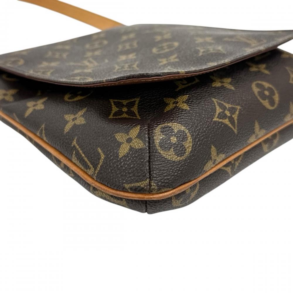 LOUIS VUITTON ルイヴィトン ショルダーバッグ ミュゼット・サルサ ショート M51258 モノグラムキャンバス ブラウン 茶 ゴールド金具 レディース【中古品】