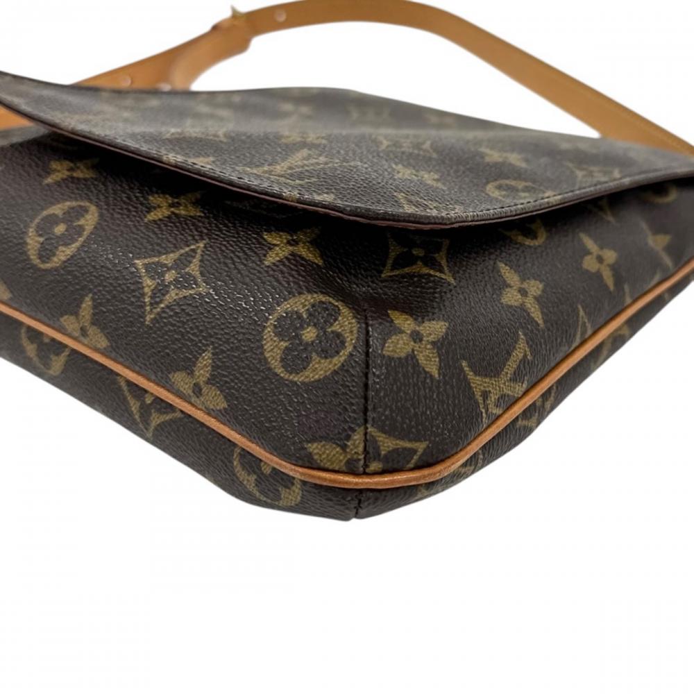 LOUIS VUITTON ルイヴィトン ショルダーバッグ ミュゼット・サルサ ショート M51258 モノグラムキャンバス ブラウン 茶 ゴールド金具 レディース【中古品】