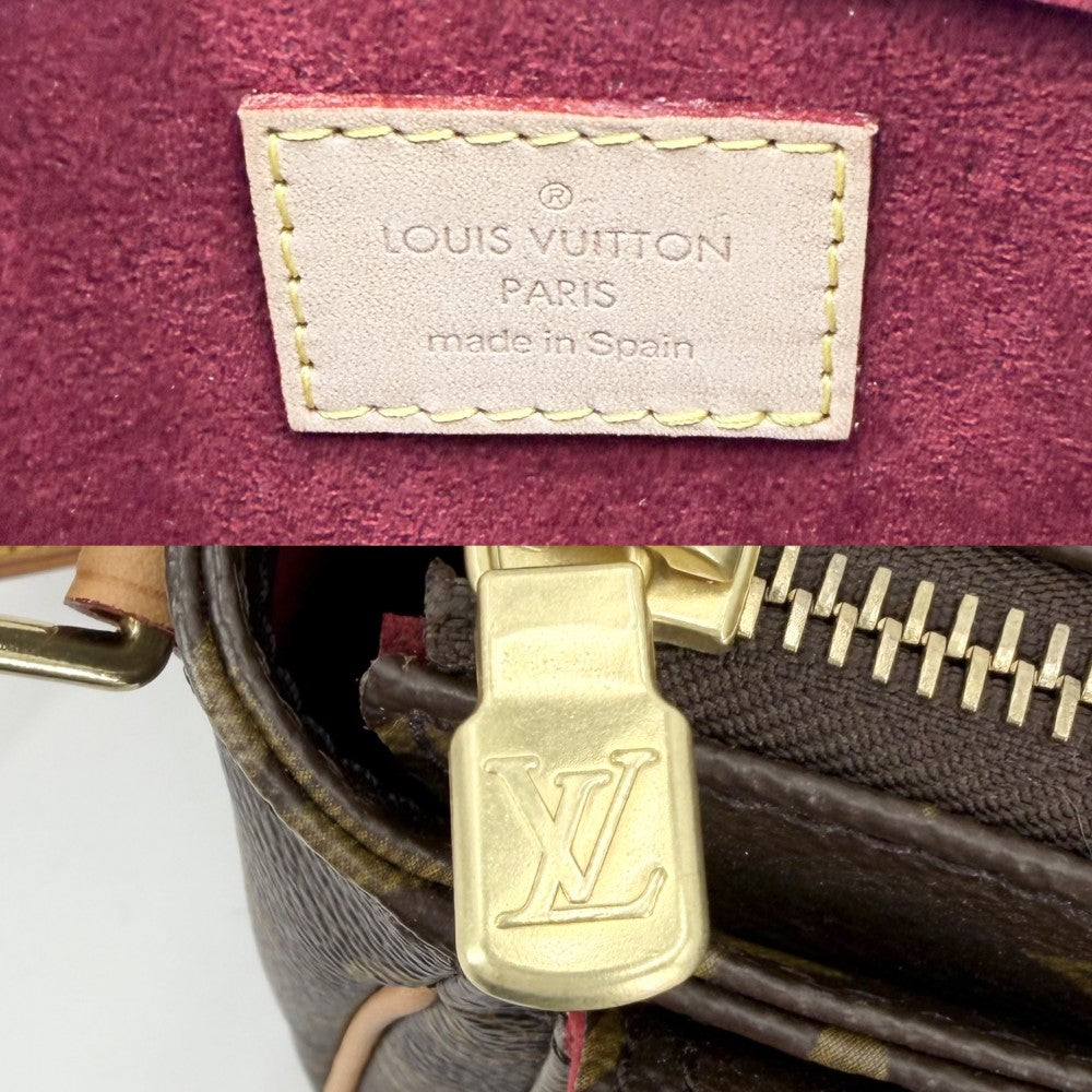 LOUIS VUITTON ルイヴィトン ショルダーバッグ モノグラム ヴィバシテPM ポシェット Vivacite PM かばん 鞄 M51165 ブラウン 茶 ゴールド金具 レディース【中古品】