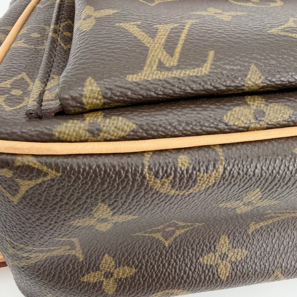 LOUIS VUITTON ルイヴィトン ショルダーバッグ モノグラム ヴィバシテPM ポシェット Vivacite PM かばん 鞄 M51165 ブラウン 茶 ゴールド金具 レディース【中古品】