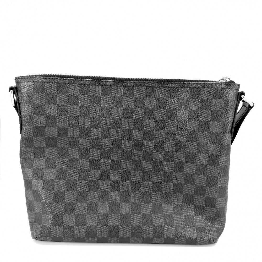 LOUIS VUITTON ルイヴィトン ショルダーバッグ ダミエグラフィット ミックPM N41211 ブラック 黒 シルバー金具 メンズ【中古品】